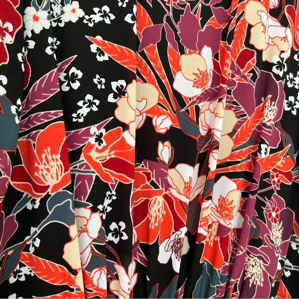 Julia Jordan Floral Puff Sleeve Midi Dress - Picture 3 of 10